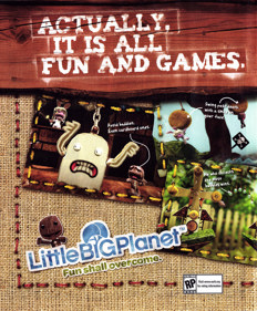 LittleBigPlanet - Advertisement Flyer - Front
