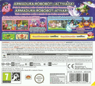 Kirby: Planet Robobot - Box - Back