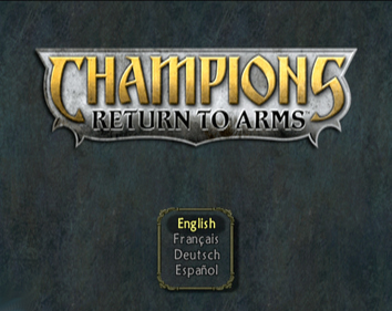 Champions: Return to Arms - Screenshot - Game Title Image