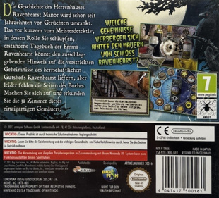 Mystery Case Files: Ravenhearst - Box - Back