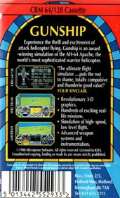 Gunship: The Helicopter Simulation - Box - Back