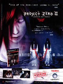 Fatal Frame II: Crimson Butterfly - Advertisement Flyer - Front