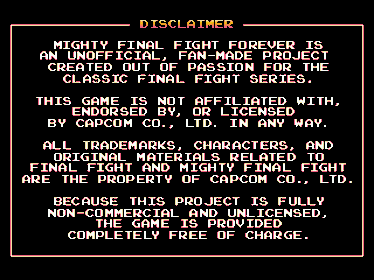 Mighty Final Fight Forever (DreamBOR Edition)