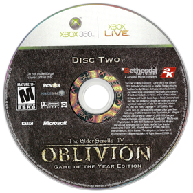 The Elder Scrolls IV: Oblivion: Game of the Year Edition - Disc