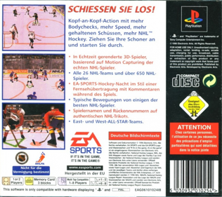 NHL 97 - Box - Back
