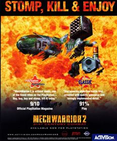 MechWarrior 2: 31st Century Combat - Advertisement Flyer - Front