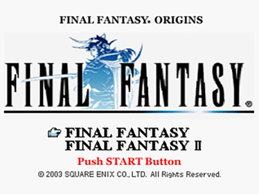 Final Fantasy Origins - Screenshot - Game Title Image