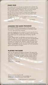 Panic Run - Box - Back