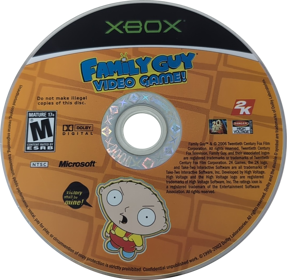 Family Guy Video Game! - Disc