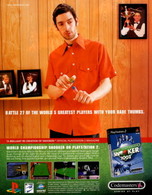 World Championship Snooker 2002 - Advertisement Flyer - Front
