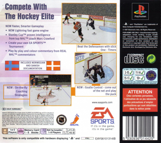 NHL 98 - Box - Back