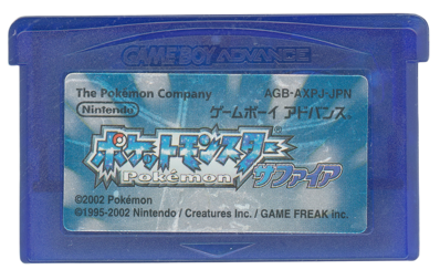 Pokémon Sapphire Version - Cart - Front