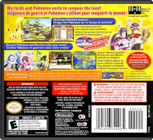 Pokémon Conquest - Box - Back - Reconstructed