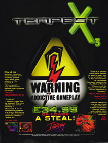 Tempest X3 - Advertisement Flyer - Front