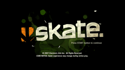 Skate - Screenshot - Game Title