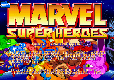 Marvel Super Heroes - Screenshot - Game Title