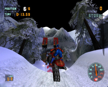 Sled Storm - Screenshot - Gameplay