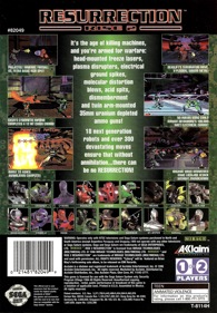 Rise 2: Resurrection - Box - Back Image