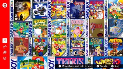 Nintendo Switch Online: Game Boy - Screenshot - Game Select