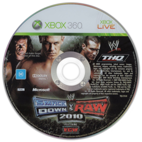 WWE SmackDown vs. Raw 2010 - Disc