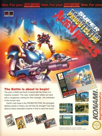 Contra III: The Alien Wars - Advertisement Flyer - Front