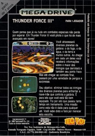 Thunder Force III - Box - Back