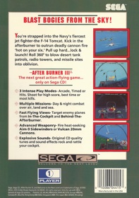 After Burner III - Box - Back Image