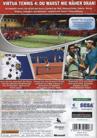 Virtua Tennis 4 - Box - Back