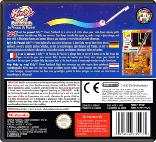 Kirby: Canvas Curse - Box - Back - Reconstructed