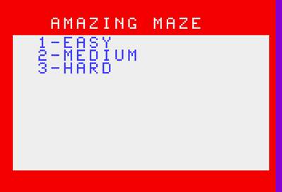 Amazing Maze / Tic-Tac-Toe - Screenshot - Game Select