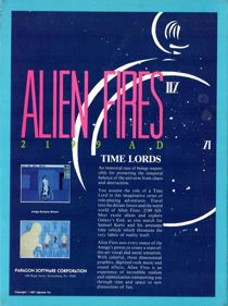 Alien Fires: 2199 AD - Box - Back