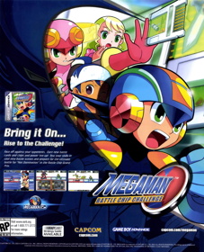 Mega Man: Battle Chip Challenge - Advertisement Flyer - Front