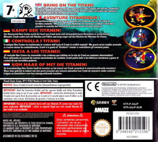 Crash of the Titans - Box - Back Image