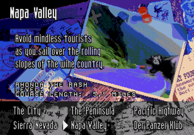 Road Rash - Screenshot - Game Select Image