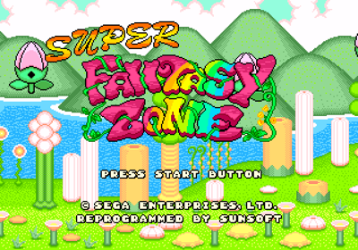 Super Fantasy Zone - Screenshot - Game Title