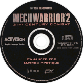 MechWarrior 2: 31st Century Combat - Disc