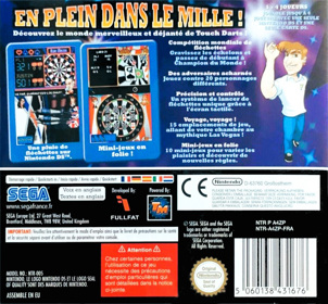 Touch Darts - Box - Back Image