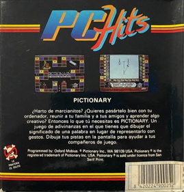Pictionary: The Game of Quick Draw - Box - Back
