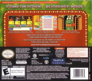 The Price is Right - Box - Back Image