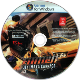FlatOut: Ultimate Carnage Collector's Edition - Disc