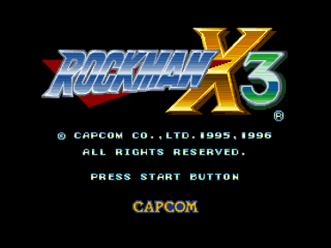 Mega Man X3 - Screenshot - Game Title