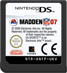 Madden NFL 07 - Cart - Front Image