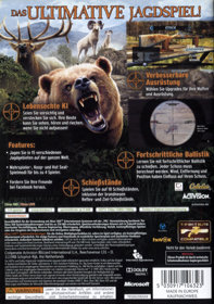Cabela's Big Game Hunter 2012 - Box - Back