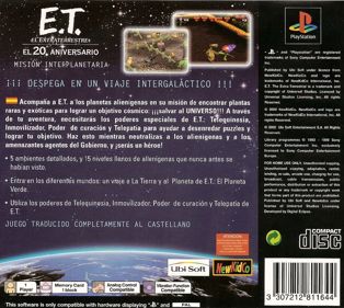 E.T. The Extra-Terrestrial: Interplanetary Mission - Box - Back