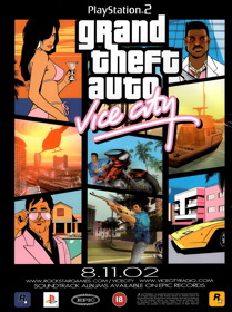Grand Theft Auto: Vice City - Advertisement Flyer - Front