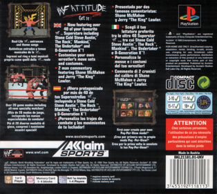 WWF Attitude - Box - Back Image