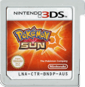Pokémon Sun - Cart - Front