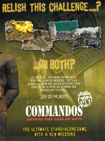 Commandos: Beyond the Call of Duty - Advertisement Flyer - Front
