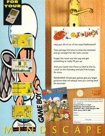 Pierre le Chef is... Out to Lunch - Advertisement Flyer - Front