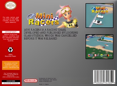 Mini Racers - Fanart - Box - Back